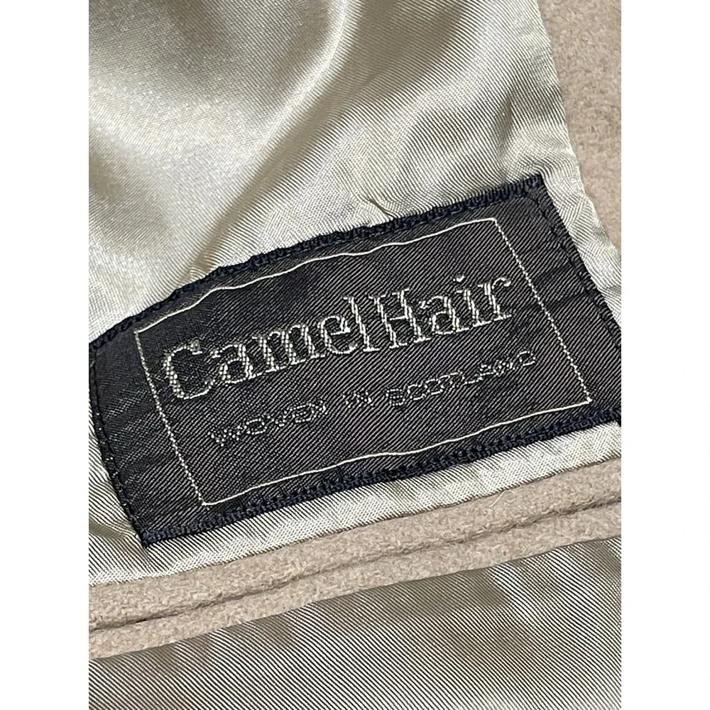 Vintage Chaps Ralph Lauren Camel Hair Blazer Sport Coat Beige 2-Button